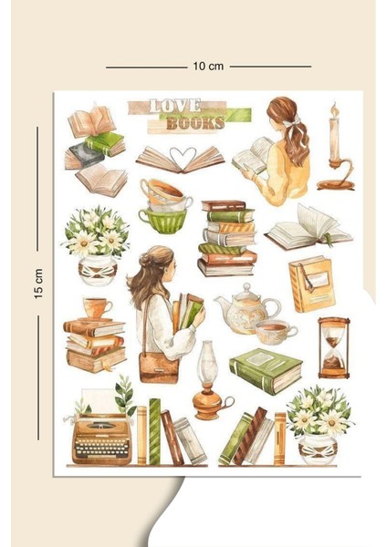 Vintage Brown Kahverengi 5li Sticker Set fırsatları