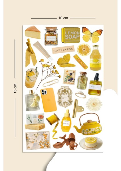 Vintage Brown Kahverengi 5li Sticker Set indirimleri