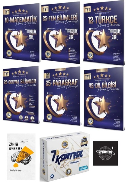 TYT Tüm Dersler Yıldızlar Yarışıyor Ve 7li Kontrol Deneme+Zihindeneme-Kitapist4