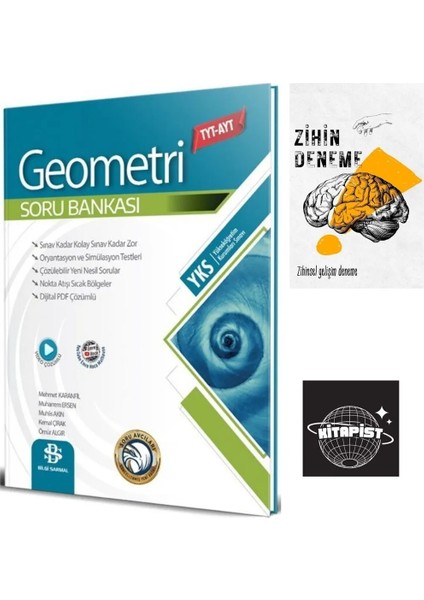 TYT-Ayt Geometri Soru Bankası+Zihindeneme-Kitapist506