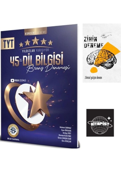 TYT Dil Bilgisi Yıldızlar Yarışıyor Deneme+Zihindeneme-Kitapist602