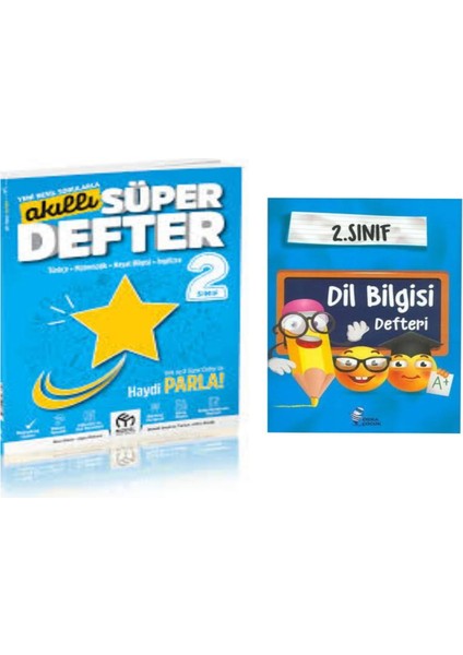 2.sınıf Akıllı Süper Defter ve Dil Bilgisi Defteri