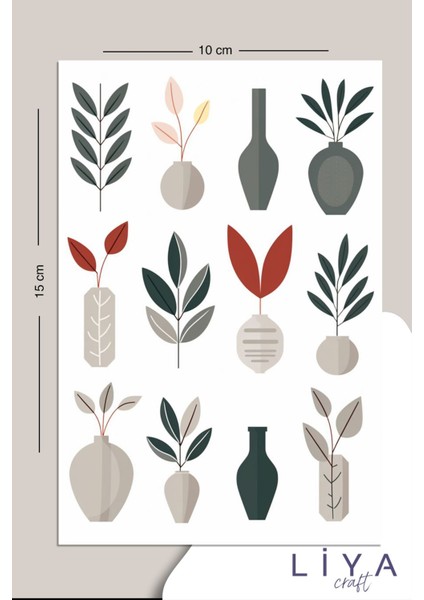 Bohem Vintage 5'li Sticker Set fiyatları