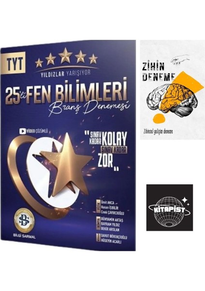 TYT Fen Yıldızlar Yarışıyor Deneme+Zihindeneme-Kitapist648