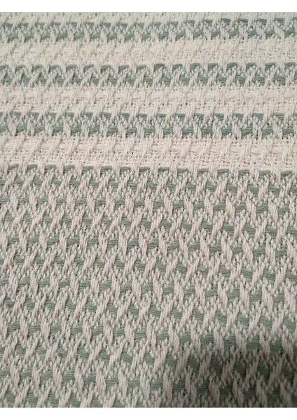 Pamuklu Kaymaz Hasır Dokuma Maxi Kolları Kapatan Koltuk Örtüsü 180X310 Açık Yeşil fiyatları