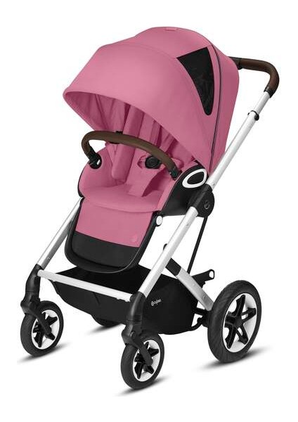 Talos S Lux (Silver-Magnolia Pink) (Konforlu Bebek Arabası)