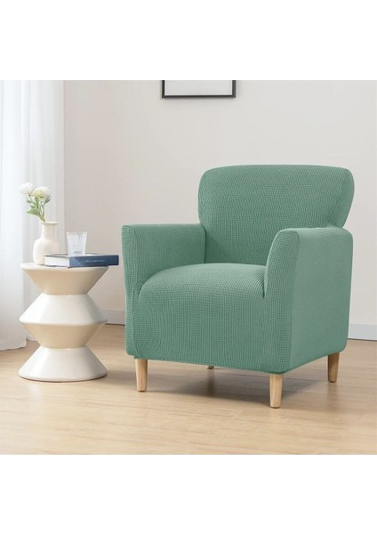 Likrali Streç Lastikli Esnek Kare Desen Berjer Tek Kişilik Kotuk Örtüsü Koltuk Kılıfı