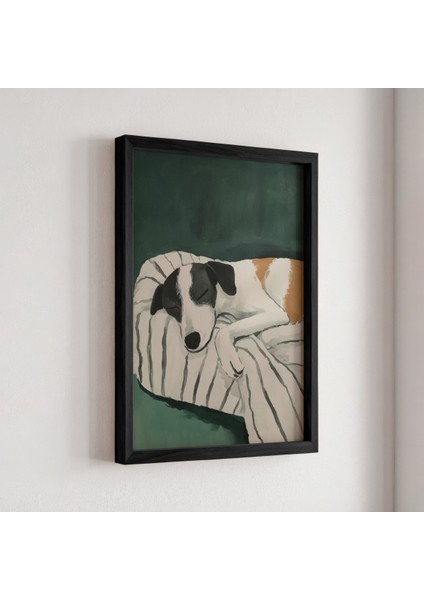 Soyut Köpek Sanat Baskısı Ahşap Çerçeveli köpek Duvar tablosu fiyatları