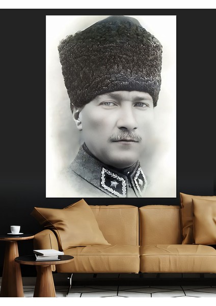 Mustafa Kemal Atatürk Dekoratif Kanvas - Mdf Ahşap Tablo fırsatları