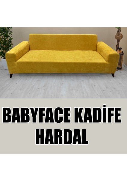 Babyface Kadife Kumaş Üçlü & Çekyat Koltuk Kılıfı