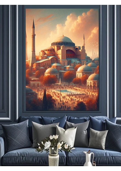 Istanbul Ayasofya Camii Dekoratif Kanvas - Mdf Ahşap Tablo modelleri