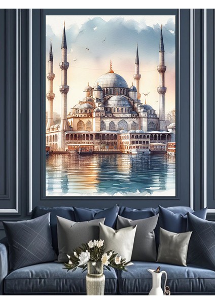 Eminönü Camii Dekoratif Kanvas - Mdf Ahşap Tablo