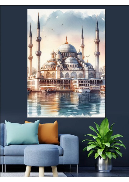 Eminönü Camii Dekoratif Kanvas - Mdf Ahşap Tablo fırsatları