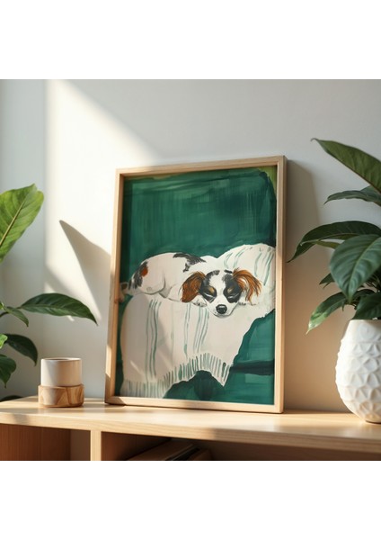 Soyut Köpek Sanat Baskısı Ahşap Çerçeveli köpek Duvar tablosu fiyatları