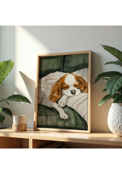 Soyut Köpek Sanat Baskısı Ahşap Çerçeveli köpek Duvar tablosu fiyatları