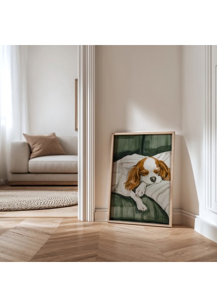 Soyut Köpek Sanat Baskısı Ahşap Çerçeveli köpek Duvar tablosu modelleri