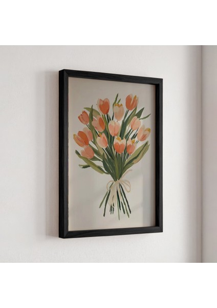 Renkli Çiçek Buketi Sanat Baskısı Duvar Sanatı Ahşap Çerçeveli Duvar Tablosu fiyatları