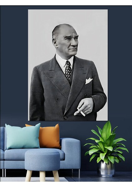 Mustafa Kemal Atatürk Dekoratif Kanvas - Mdf Ahşap Tablo modelleri