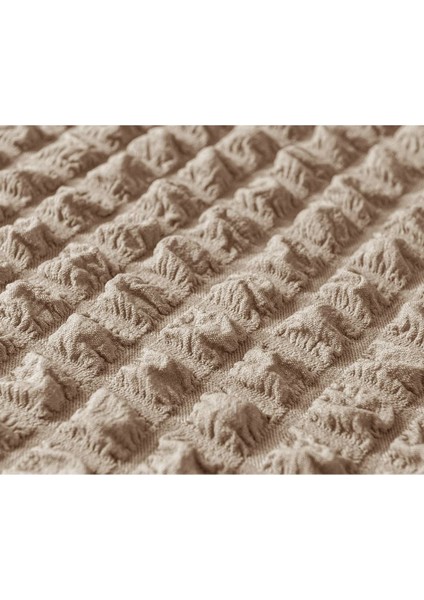 Bürümcük Lastikli Kanepe Örtüsü Likralı Koltuk Örtüsü 3&#39LÜ Burumcuk Çekyat Örtüsü, Taş Renk Örtü modelleri