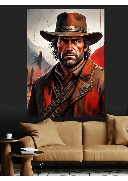 Red Dead Redemption 2 Dekoratif Kanvas - Mdf Ahşap Tablo fiyatları