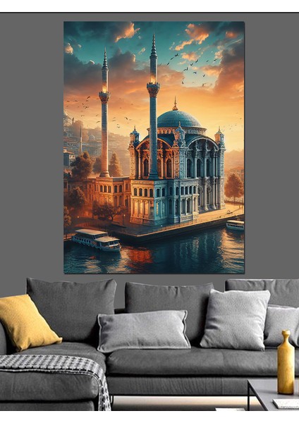 Istanbul Ortaköy Camii Dekoratif Kanvas - Mdf Ahşap Tablo fiyatları