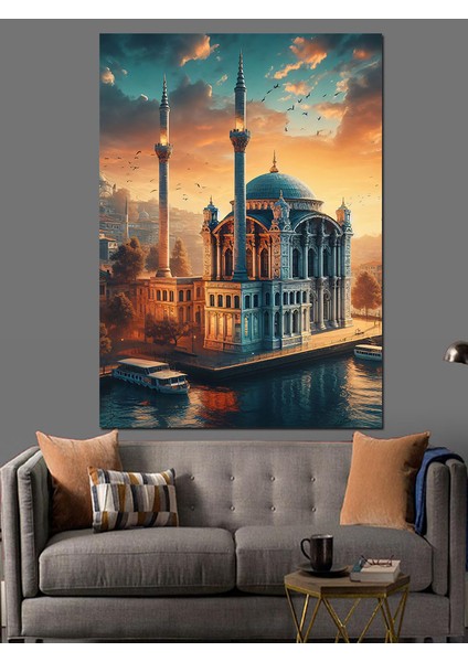 Istanbul Ortaköy Camii Dekoratif Kanvas - Mdf Ahşap Tablo modelleri
