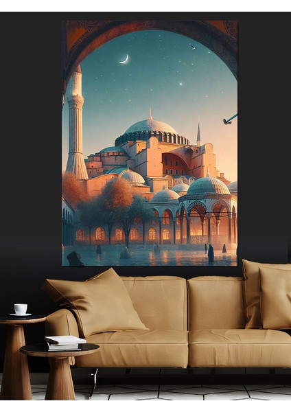 Ayasofya Camii Dekoratif Kanvas - Mdf Ahşap Tablo
