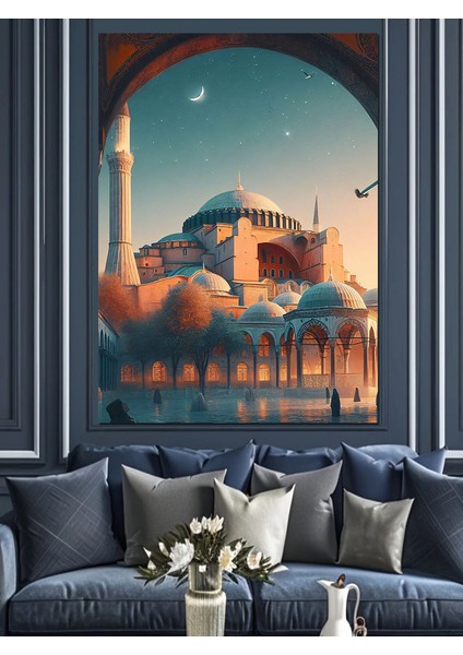 Ayasofya Camii Dekoratif Kanvas - Mdf Ahşap Tablo fiyatları