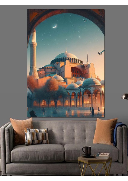 Ayasofya Camii Dekoratif Kanvas - Mdf Ahşap Tablo fırsatları