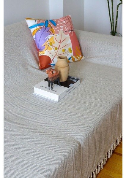 Koltuk Örtüsü Balıksırtı Desen Gri 180X300 fiyatları