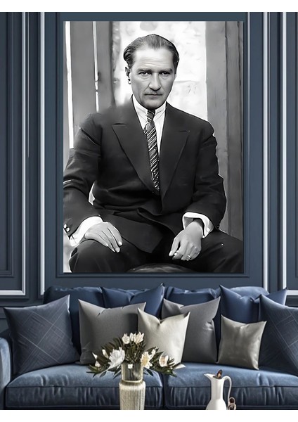 Mustafa Kemal Atatürk Dekoratif Kanvas - Mdf Ahşap Tablo modelleri