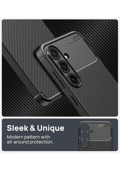 Samsung Galaxy S25 Plus Karbon Tasarım Kılıf Case