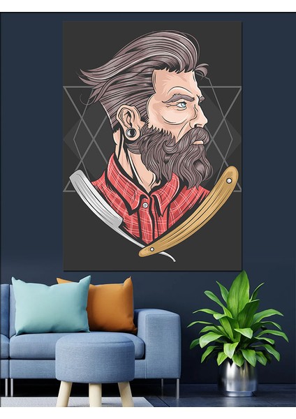 Berber Temalı Dekoratif Kanvas - Mdf Ahşap Tablo