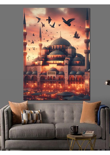 Eminönü Camii Istanbul Dekoratif Kanvas - Mdf Ahşap Tablo