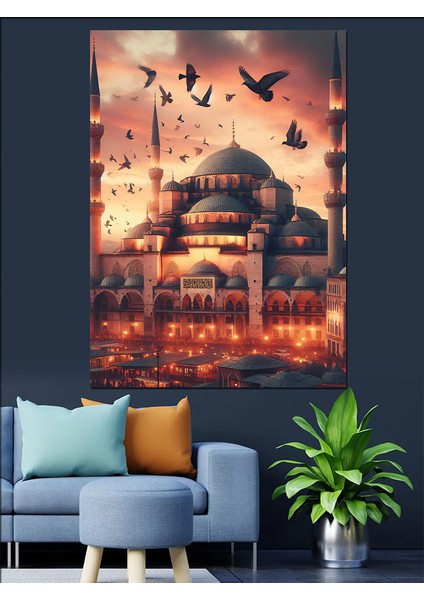Eminönü Camii Istanbul Dekoratif Kanvas - Mdf Ahşap Tablo fiyatları
