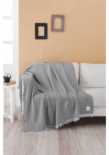 Gold 4 Kat Müslin Throw Koltuk Şalı