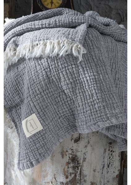 Gold 4 Kat Müslin Throw Koltuk Şalı modelleri