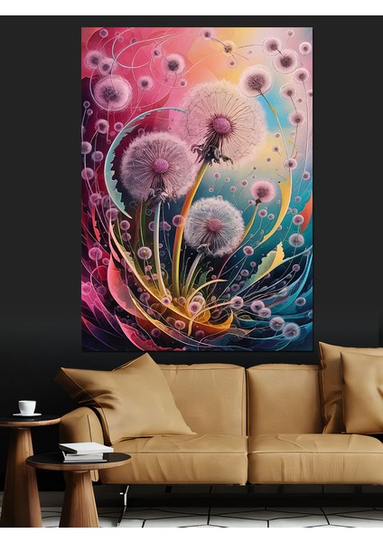 Karahindiba Şeytan Tüyü Dekoratif Kanvas - Mdf Ahşap Tablo modelleri