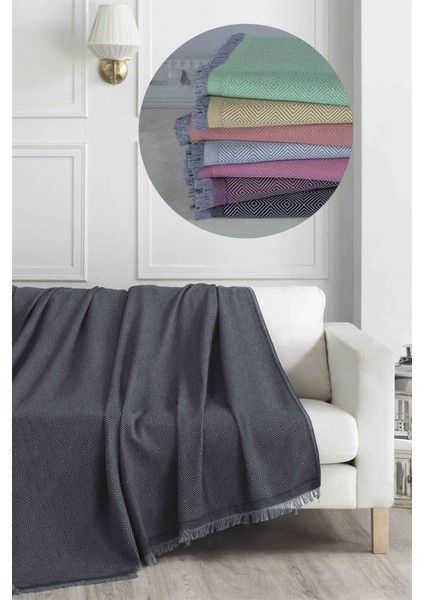 Siyah Koltuk Örtüsü - 175X230 cm - Modern ve Şık Tasarım - Dayanıklı ve Kolay Temizlenebilir