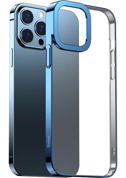Iphone 13 Pro Max Uyumlu Kamera Lens Korumalı Kenarları Parlak Renkli Şeffaf Tasarımlı Kılıf