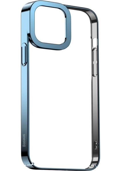 Iphone 13 Pro Max Uyumlu Kamera Lens Korumalı Kenarları Parlak Renkli Şeffaf Tasarımlı Kılıf