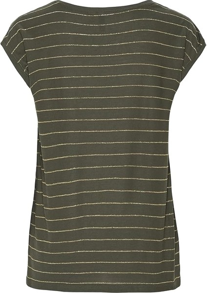 Pieces 17078572 Genis Yaka Kolsuz Kadin Body - Haki fiyatları