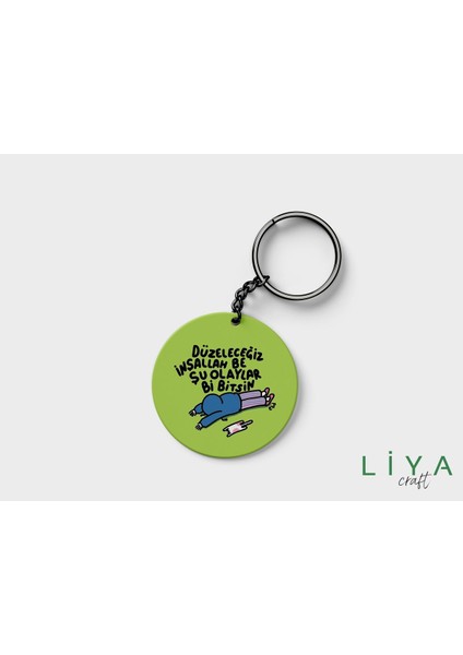 Bir Tane Vurasım Geliyor Temalı Anahtarlık