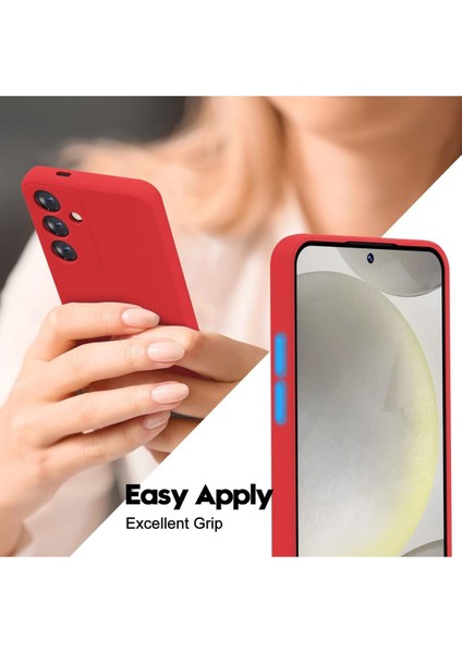 Samsung Galaxy S24 Plus Uyumlu Tam Koruma Silikon Kılıf Case