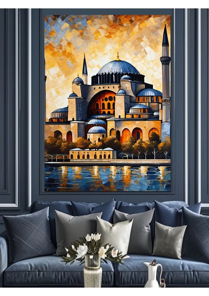 Istanbul Ayasofya Dekoratif Kanvas - Mdf Ahşap Tablo fırsatları