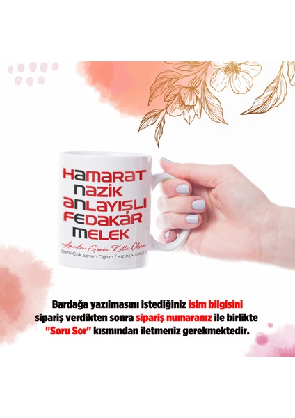 Akrostiş Annem Yazılı Anneler Gününe ve Doğumgününe Özel Porselen Kupa Bardak fiyatları