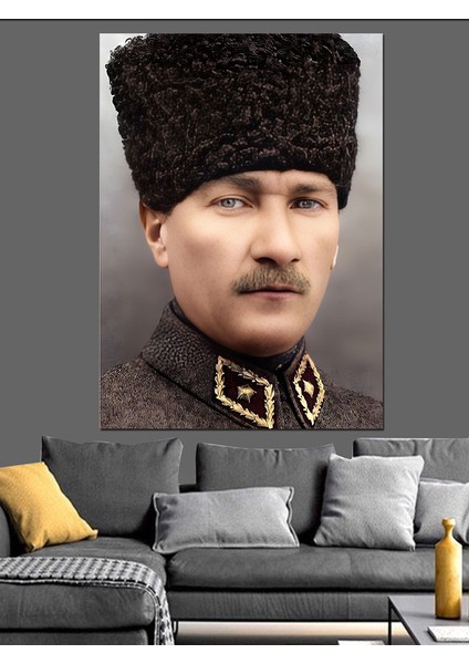 Mustafa Kemal Atatürk Dekoratif Kanvas - Mdf Ahşap Tablo modelleri