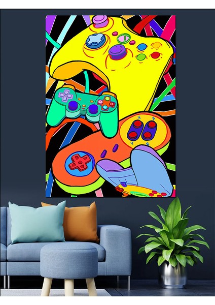 Oyun Konsolları Dekoratif Kanvas - Mdf Ahşap Tablo fiyatları