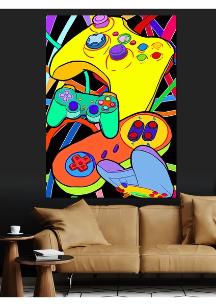Oyun Konsolları Dekoratif Kanvas - Mdf Ahşap Tablo modelleri