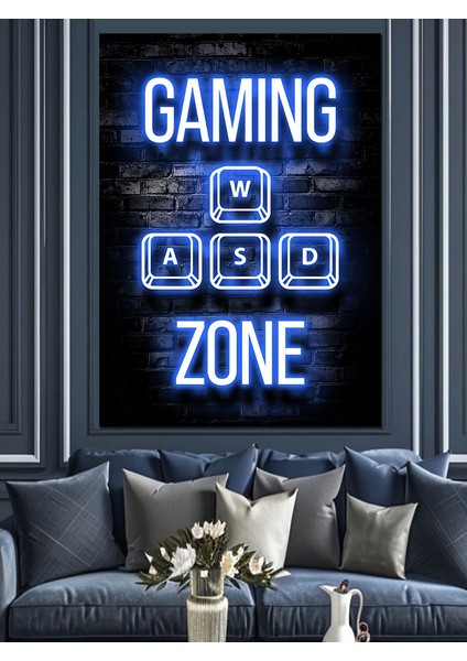 Gamer Alanı Dekoratif Kanvas - Mdf Ahşap Tablo fiyatları